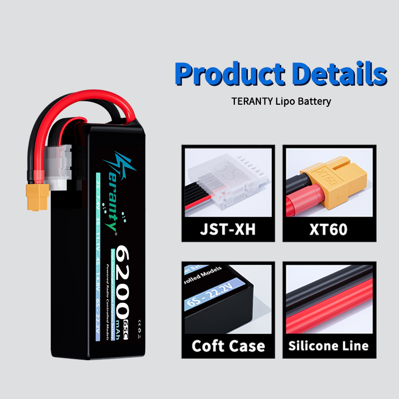 TERANTY 6S 6200mAh 리튬폴리머 배터리 2 - Drone Racing Battery 리뷰 및 가격