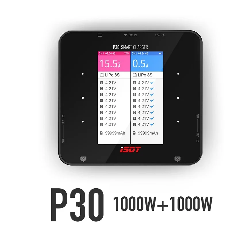 ISDT P30 듀얼 밸런스 충전기, 최대 1000W, - Drone Racing Charger 리뷰 및 가격